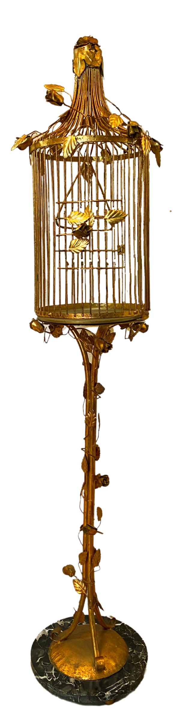 Gilded Standing Birdcage