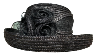 Black Rose Straw Hat