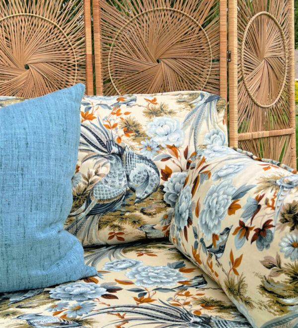 Indigo Peacock Loveseat - Image 3