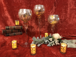 Rose Gold Candle Holders (6)